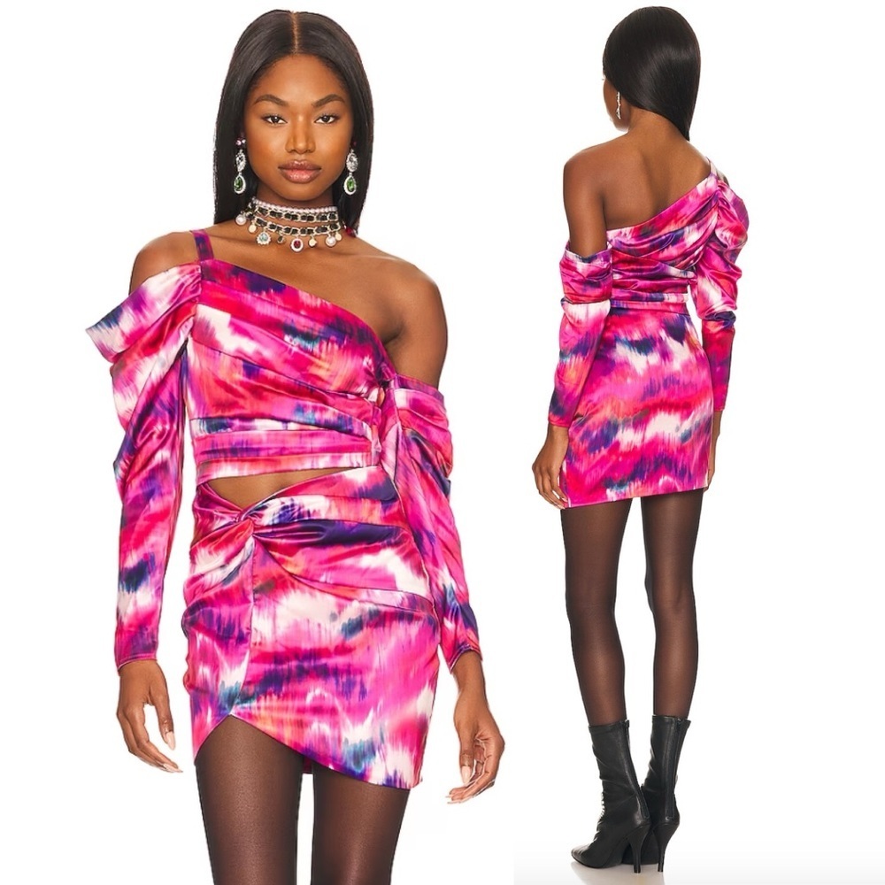 Lovers and Friends Santa Monica Mini Dress in Lyza Dye